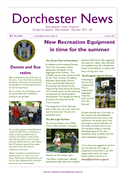 Dorchester News - Dorchester Town Council