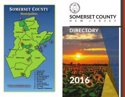 2016 Somerset County Directory