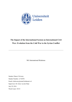 The Impact of the International System on International Civil War