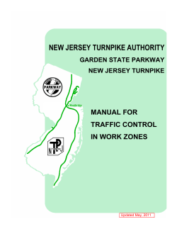 Manual for Traffic Control in Work Zones