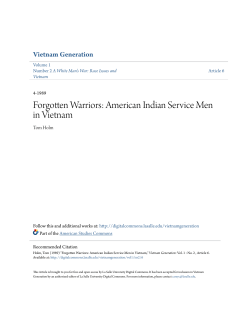 Forgotten Warriors: American Indian Service Men in Vietnam