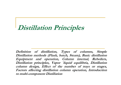 Distillation Principles