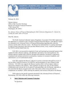 NACARA Comment to CFPB 02/28/2014