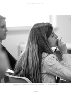The Shriver Report education Education is what can help low