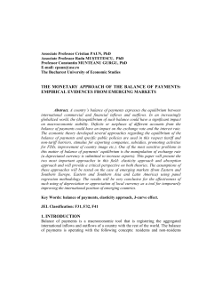 the monetary approach of the balance of payments