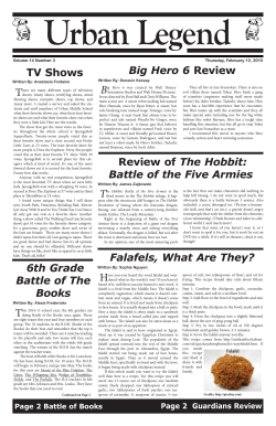 February 2015 Newspaper Issue