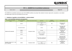 R17 1 QUNDIS list of prohibited substances