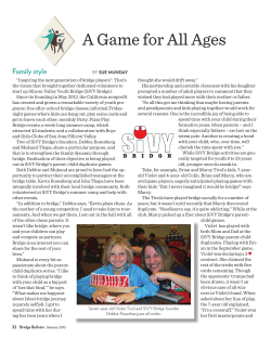 January ACBL Bulletin article