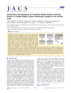 Interactions and Reactions of Transition Metal Clusters with the