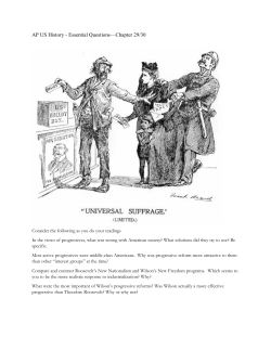 AP US History - Essential Questions&mdash;Chapter 29/30