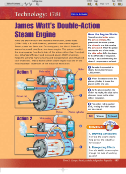 James Watt`s Double-Action Steam Engine