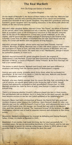 The Real MacBeth