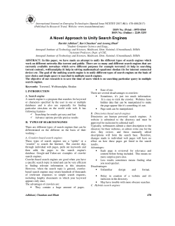 A Novel Approach to Unify Search Engines