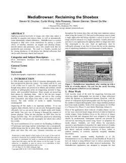 MediaBrowser: Reclaiming the Shoebox