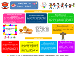 Nursery Spring 2 Curriculum Letter - St Francis Primary School and