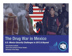 The Drug War in Mexico - University of San Diego