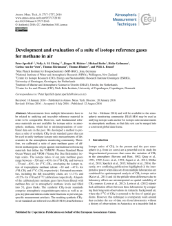 Development and evaluation of a suite of isotope reference gases