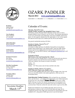 ozark paddler - Ozark Mountain Paddlers
