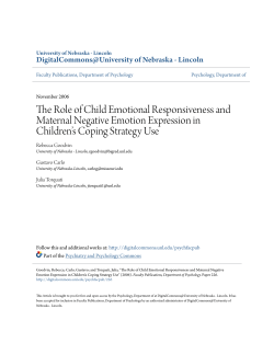The Role of Child Emotional Responsiveness and Maternal