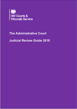 The Administrative Court Judicial Review Guide 2016