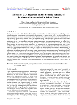 Effects of CO2 Injection on the Seismic Velocity of Sandstone