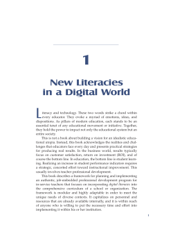 New Literacies in a Digital World