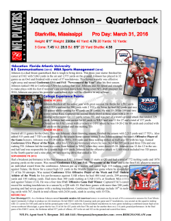 Height: 6`1`` Weight: 230lbs 40 Yard: 4.78 20 Yards: 10 Yards: 3