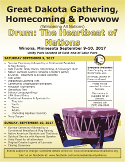 Exhibitors Pack - Winona Dakota Unity Alliance