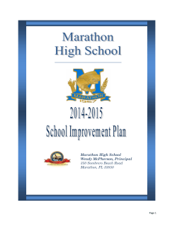 School Improvement Plan - Monroe County School District