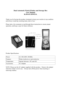 KAWATCHWINA Dual Automatic Watch Winder and