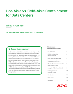 Hot-Aisle vs. Cold-Aisle Containment