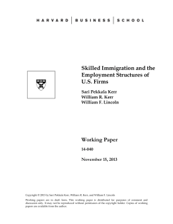 Skilled Immigration and the Employment Structures of U.S. Firms