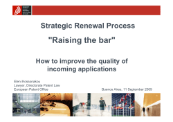 Raising the bar
