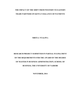 The impact of the shift from Western to Eastern trade partners on