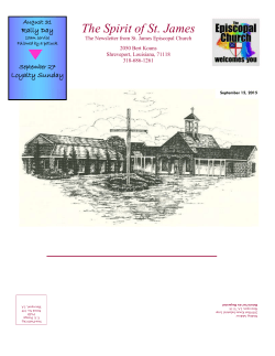 August - St. James, Shreveport.