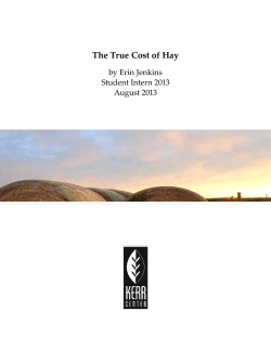 The True Cost of Hay - the Kerr Center for Sustainable Agriculture
