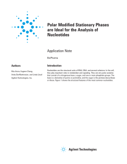 Polar Modified Stationary Phases are Ideal for the Analysis of