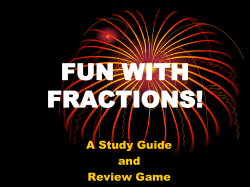 Fractions - RCBOE.org