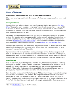 News of Interest