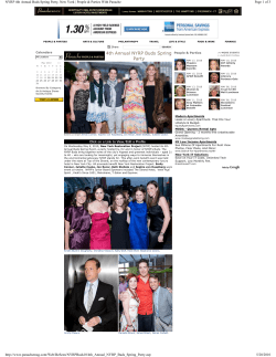 4th Annual NYRP Buds Spring Party