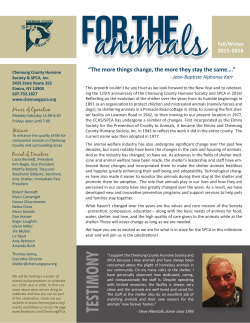 TESTIMONY - Chemung SPCA