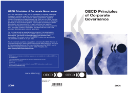 OECD Principles of Corporate Governance