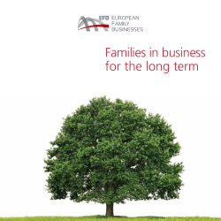 Families in business for the long term