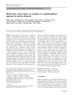 Biodiversity conservation: an example of a multidisciplinary