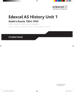 Edexcel AS History Unit 1 - Pearson Schools and FE Colleges