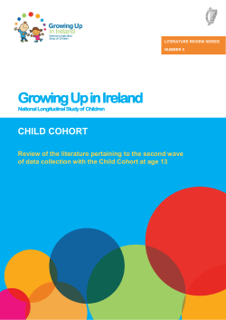 Growing Up in Ireland - The Economic and Social Research Institute