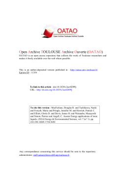 Energy applications of ionic liquids