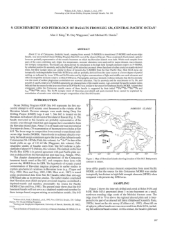 9. Geochemistry and Petrology of Basalts from Leg 136, Central