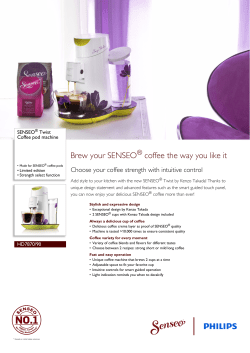 HD7870/90 SENSEO&reg; Coffee pod machine