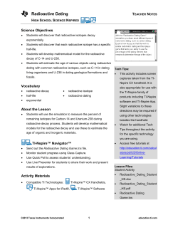Teacher Notes PDF - TI Education